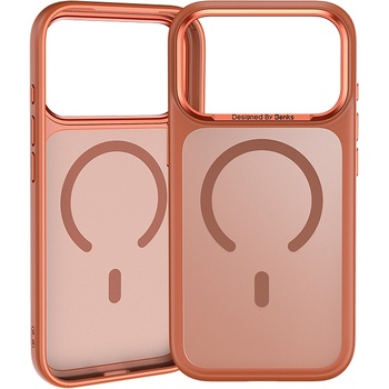 Benks Etui Magnetic Mist Metal Frame (A070) do Iphone 17 Pro Max pomarańczowy (Camera Control Button)
