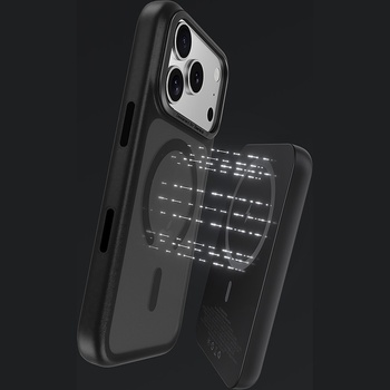 Benks Etui Magnetic Mist Metal Frame (A070) do Iphone 17 Pro Max pomarańczowy (Camera Control Button)