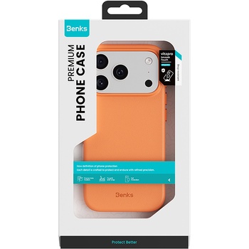 Benks Etui Magnetic Vita Pro Silicone (A070) do Iphone 17 Pro Max pomarańczowy (Camera Control Button)