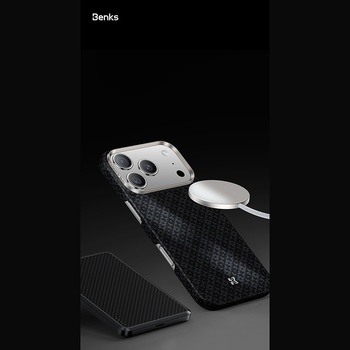 Benks Etui Magnetic Armor Air Armor Grid Kevlar Metal Frame 600D (B070) do Iphone 17 Pro Max czarne
