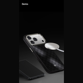 Benks Etui Magnetic Armor Pro Armor Grid Kevlar Metal Frame 600D (Y070) do Iphone 17 Pro Max czarne