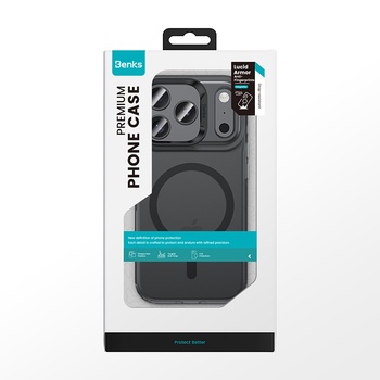 Benks Etui Magnetic Lucid Armor (K069) do Iphone 17 Pro czarny (Camera Control Button)