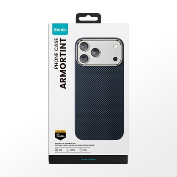 Benks Etui Magnetic Armor Tint Kevlar 1000D (A069) do Iphone 17 Pro niebieski