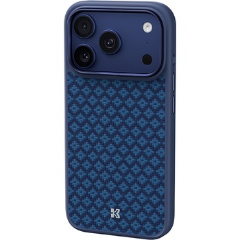 Benks Etui Magnetic Armor Pro Armor Grid Kevlar Metal Frame 600D (YB69) do Iphone 17 Pro niebieskie