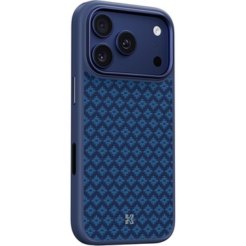 Benks Etui Magnetic Armor Pro Armor Grid Kevlar Metal Frame 600D (YB70) do Iphone 17 Pro Max niebieskie