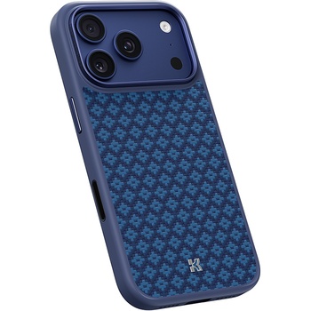 Benks Etui Magnetic Armor Pro Armor Grid Kevlar Metal Frame 600D (YB70) do Iphone 17 Pro Max niebieskie