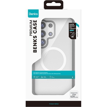 Benks Etui Magnetic Lucid Armor (A049) do Samsung Galaxy S26 Plus biały