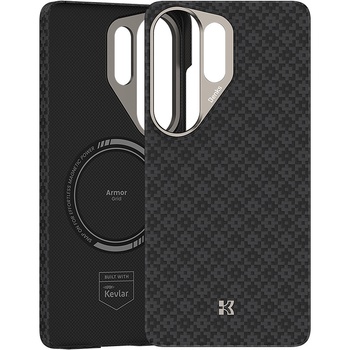 Benks Etui Magnetic Armor Air Armor Grid Kevlar Metal Frame 600D (E050) do Samsung Galaxy S26 Ultra czarne