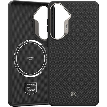 Benks Etui Magnetic Armor Pro Armor Grid Kevlar Metal Frame 600D (H048) do Samsung Galaxy S26 czarne