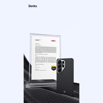 Benks Etui Magnetic Armor Pro Armor Grid Kevlar Metal Frame 600D (H048) do Samsung Galaxy S26 czarne