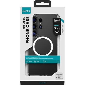 Benks Etui Magnetic Crystal (A049) do Samsung Galaxy S26 Plus przezroczysty