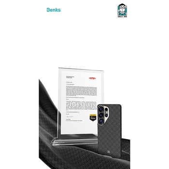 Benks Etui Magnetic Armor Air Armor Grid Kevlar Metal Frame 600D (E048) do Samsung Galaxy S26 czarne