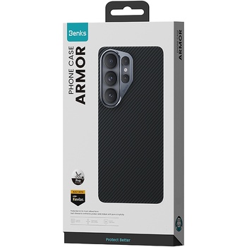 Benks Etui Magnetic Armor Pro Kevlar Metal Frame 600D (G048) do Samsung Galaxy S26 czarny