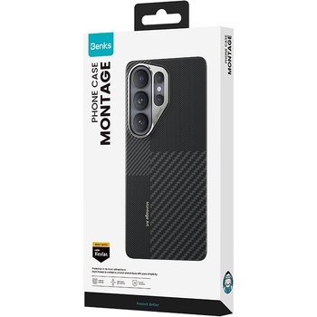 Benks Etui Montage Magnetic Armor Air Kevlar Metal Frame 600D+1500D (F048) do Samsung Galaxy S26 czarny