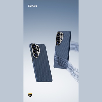 Benks Etui Magnetic Armor Tint Kevlar 1000D (B050) do Samsung Galaxy S26 Ultra niebieski