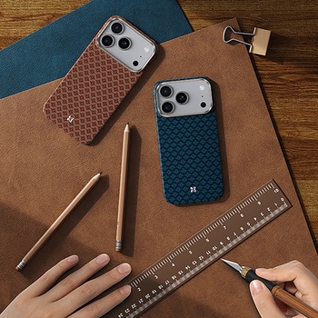 Benks Etui Magnetic Armor Air Armor Grid Kevlar Metal Frame 600D (H069) do Iphone 17 Pro pomarańczowe