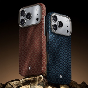Benks Etui Magnetic Armor Air Armor Grid Kevlar Metal Frame 600D (H070) do Iphone 17 Pro Max pomarańczowe