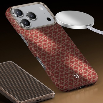 Benks Etui Magnetic Armor Air Armor Grid Kevlar Metal Frame 600D (H070) do Iphone 17 Pro Max pomarańczowe