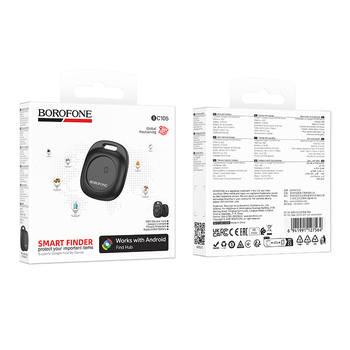 Borofone Lokalizator tracker BC105 Clear (Android Only) czarny
