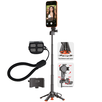 Blavec Selfie Stick Aluminium Coco PRO Mini P-01 Magsafe Auto pop quadripod + pilot + mocowanie 0,48 metra (SSCPMP01-MQHB048) czarny