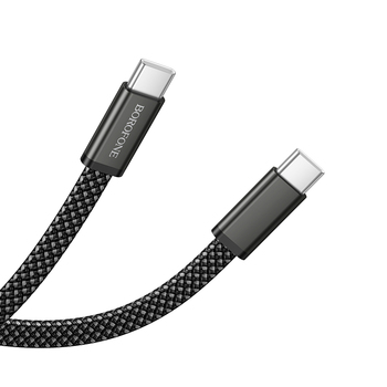 Borofone Kabel BX124 Peace - Typ C na Typ C - PD 60W 1 metr czarny