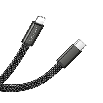 Borofone Kabel BX124 Peace - Typ C na Lighting - PD 30W 1 metr czarny