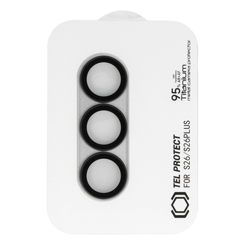 Hartowane szkło Tel Protect 95% AR+AF Full Metal Camera Protector na aparat do Samsung Galaxy S26 Ultra białe (wyspa)