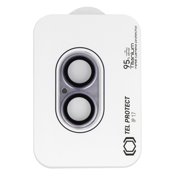 Hartowane szkło Tel Protect 95% AR+AF Full Metal Camera Protector na aparat do Iphone 17 fioletowe (wyspa)