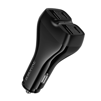 Borofone Car charger BZ35 Leader - 2 x Type C + USB - PD 30W black