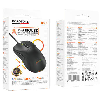 Borofone Computer mouse BG18 Valeroso black