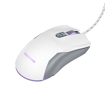 Borofone Computer mouse BG18 Valeroso white and grey