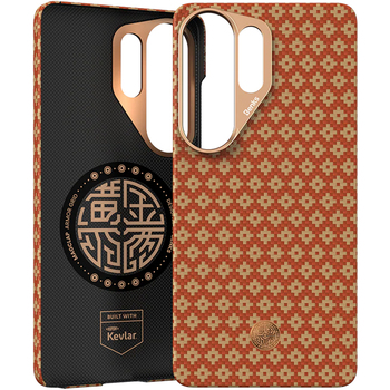 Benks Etui Magnetic Armor Air Armor Grid Kevlar Metal Frame 600D (C.K.FL.SA.GD.A050) do Samsung Galaxy S26 Ultra FORTUNE pomarańczowe