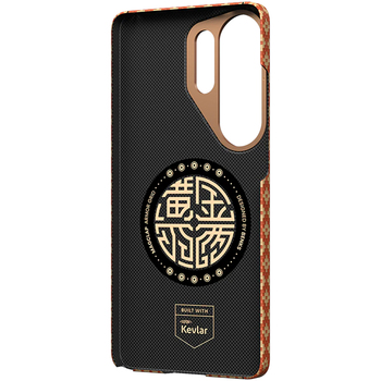 Benks Etui Magnetic Armor Air Armor Grid Kevlar Metal Frame 600D (C.K.FL.SA.GD.A050) do Samsung Galaxy S26 Ultra FORTUNE pomarańczowe