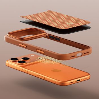Benks Etui Magnetic Armor Pro Armor Grid Kevlar Metal Frame 600D (C.K.FL.AP.GD.F069) do Iphone 17 Pro pomarańczowe