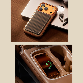 Benks Etui Magnetic Armor Pro Armor Grid Kevlar Metal Frame 600D (C.K.FL.AP.GD.F069) do Iphone 17 Pro pomarańczowe