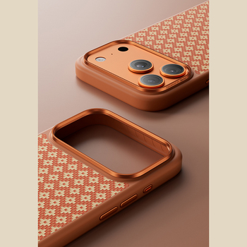 Benks Etui Magnetic Armor Pro Armor Grid Kevlar Metal Frame 600D (C.K.FL.AP.GD.F069) do Iphone 17 Pro pomarańczowe