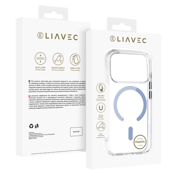 Liavec Pure Case do Iphone 17 Pro/18 Pro jasnoniebieski (Camera Control Button)