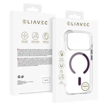 Liavec Pure Case do Iphone 17 Pro/18 Pro fioletowy (Camera Control Button)
