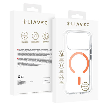 Liavec Pure Case do Iphone 17 Pro Max/18 Pro Max pamarańczowy (Camera Control Button)
