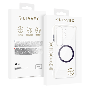 Liavec Pure Case do Samsung Galaxy S26 Ultra fioletowy