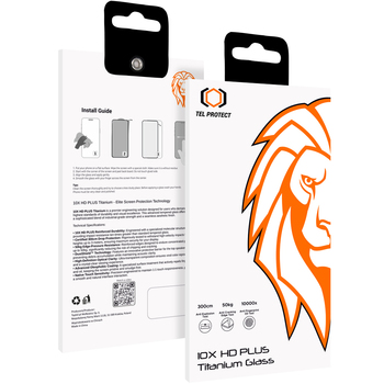Hartowane szkło Tel Protect 10X HD Plus Titanium do Iphone 15 Pro Max