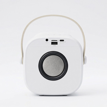 Blavec Portable Bluetooth Speaker WS-08 Karaoke Idol - 8W with 2 microphones (WS08-2MW) white (damaged packaging)