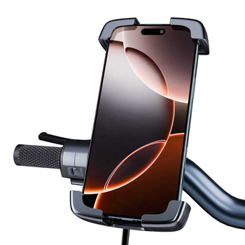 Blavec Uchwyt Rowerowy/Motocyklowy BVC-01 Velo to handlebar with induction charging and shock absorbtion (BVC01-ICSAHB) black (damaged packaging)