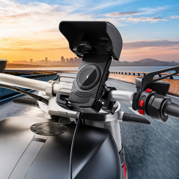 Blavec Uchwyt Rowerowy/Motocyklowy BVC-01 Velo to handlebar with induction charging and shock absorbtion (BVC01-ICSAHB) black (damaged packaging)