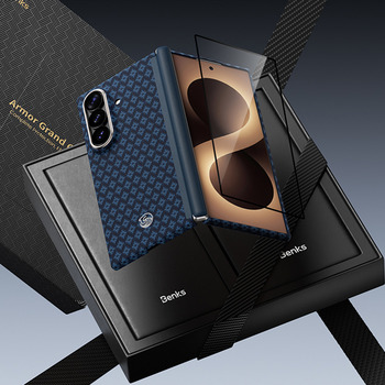Benks Etui Magnetic Armor Grid Air Grand Combo (C.K.FL.SA.BE.0051) do Samsung Galaxy Z Fold 8 Ultra niebieski