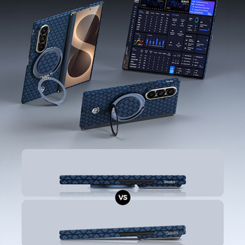 Benks Etui Magnetic Armor Grid Air Grand Combo (C.K.FL.SA.BE.0051) do Samsung Galaxy Z Fold 8 Ultra niebieski