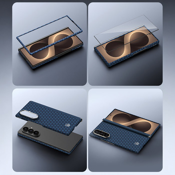 Benks Etui Magnetic Armor Grid Air Grand Combo (C.K.FL.SA.BE.0051) do Samsung Galaxy Z Fold 8 Ultra niebieski