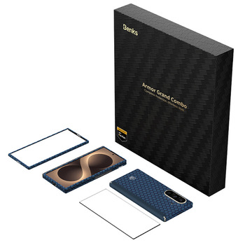 Benks Etui Magnetic Armor Grid Air Grand Combo (C.K.FL.SA.BE.0051) do Samsung Galaxy Z Fold 8 Ultra niebieski