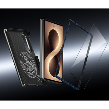 Benks Etui Magnetic Armor Grid Air Grand Combo (C.K.FL.SA.BE.S060) do Samsung Galaxy Z Fold 8 niebieski
