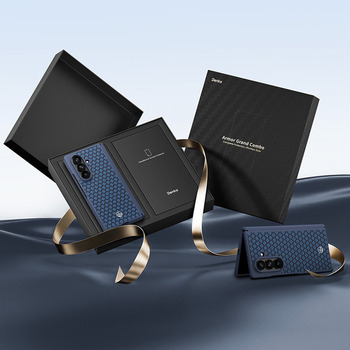 Benks Etui Magnetic Armor Grid Pro Grand Combo (C.K.FL.SA.BE.C051) do Samsung Galaxy Z Fold 8 Ultra niebieski